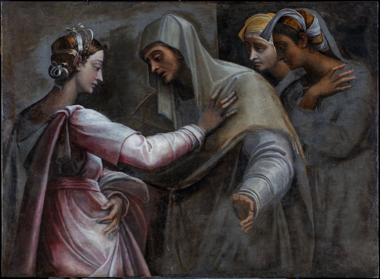 Die Heimsuchung - Maria und Elisabeth von Sebastiano del (c.1485-1547) Piombo