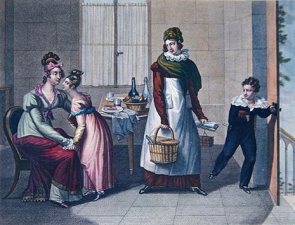 Der Aufbruch zur Schule, frühes 19. Jahrhundert von Sebastien (after) Coeure