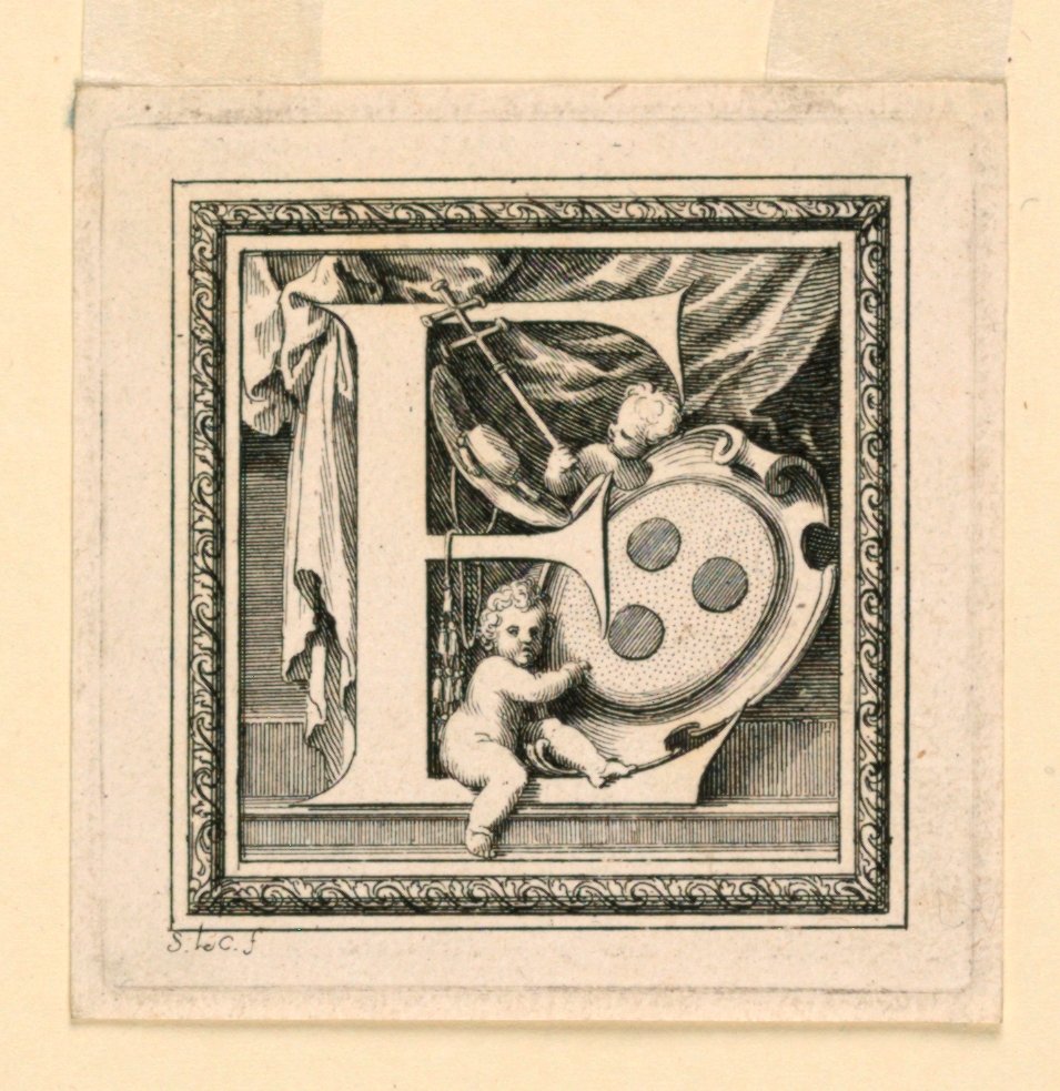 Buchstabe E, für Baluze