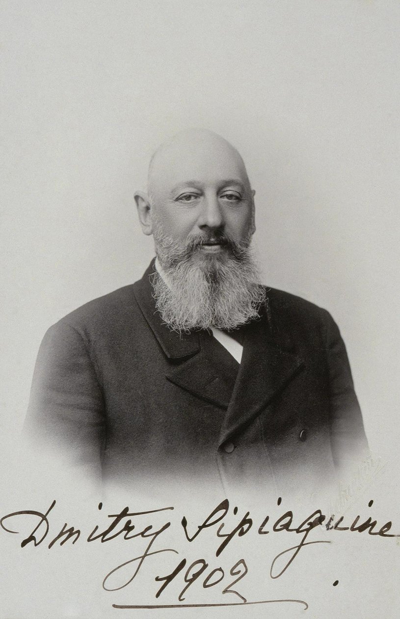 Porträt von Dmitri Sergejewitsch Sipjagin 1853-1902, 1902 von Sergei Lvovich Levitsky