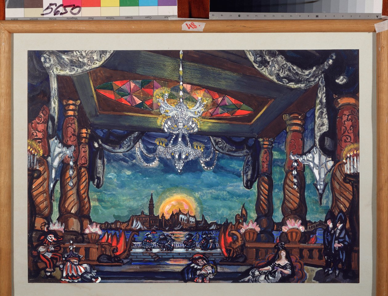 Bühnenbild für die Oper "Die Geschichten von Hoffmann" von Jacques Offenbach von Sergei Yurevich Sudeikin