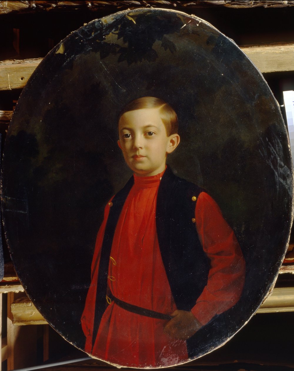 Porträt des Zarewitsch Nikolaus Alexandrowitsch von Russland von Sergey Konstantinovich Zaryanko