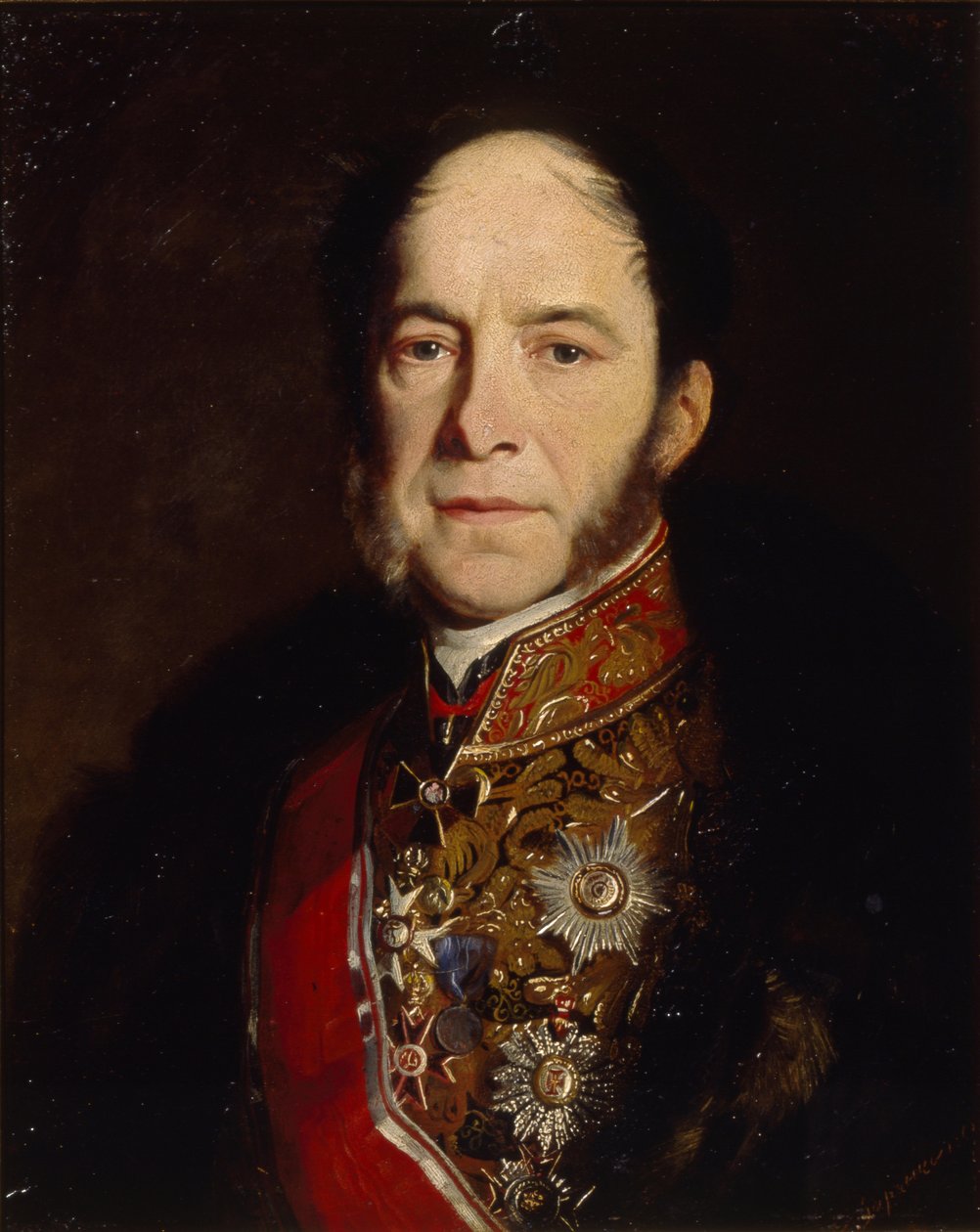Porträt des Generaladmirals Kondrati Kondratievich Stoffregen 1817-1873, 1867 von Sergey Konstantinovich Zaryanko