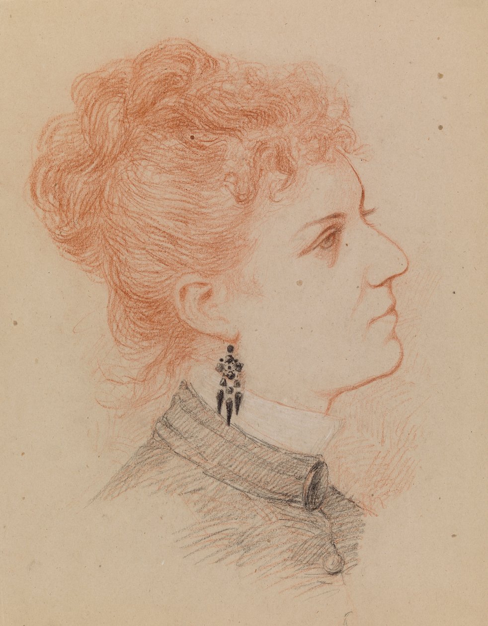 Porträt einer Frau von Severin Falkman