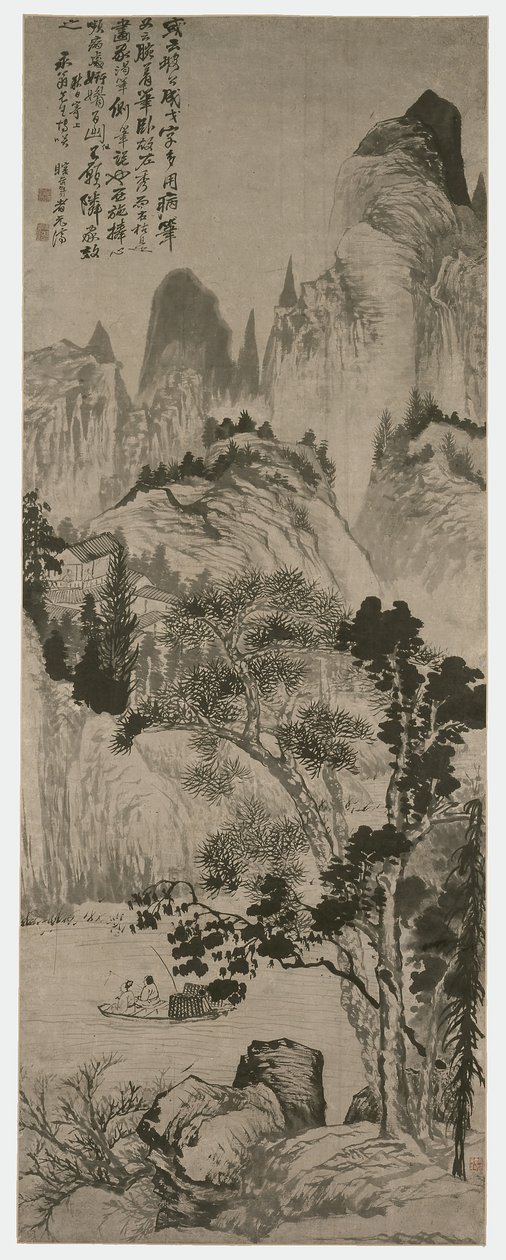 Landschaft für Yongweng, Qing-Dynastie, ca. 1687-90 von Shitao Daoji