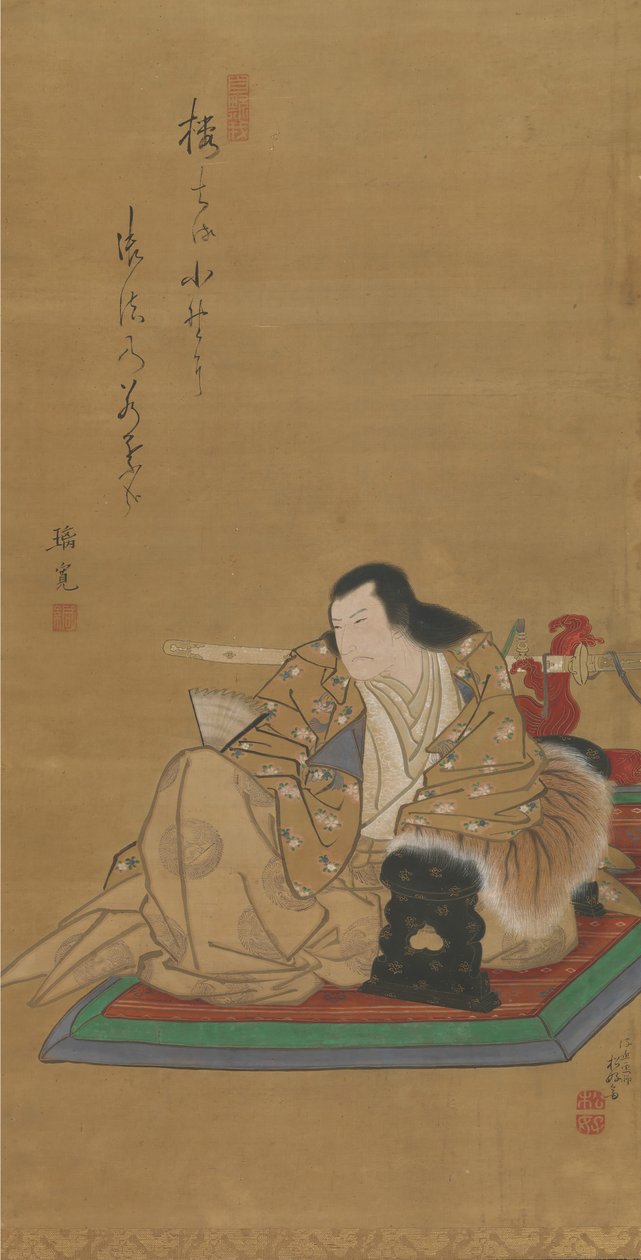 Porträt des Schauspielers Arashi Rikan I, ca. 1812 von Shunkosai Hokushu