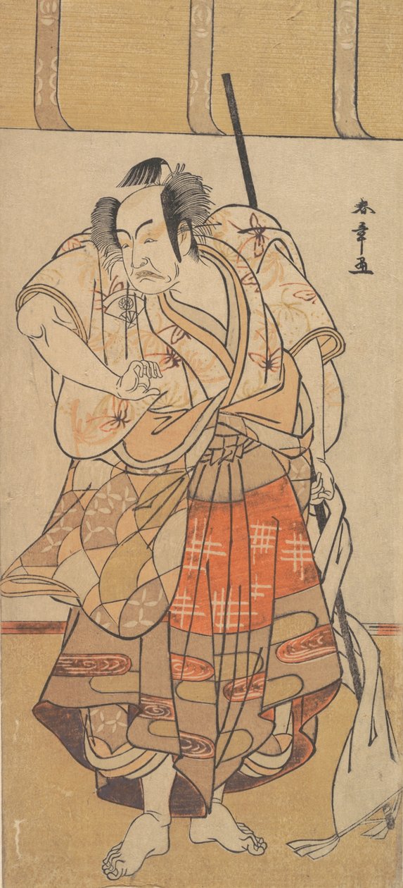 Der erste Onoe Kikugoro als wütender Mann, ca. 1772 von Shunsho