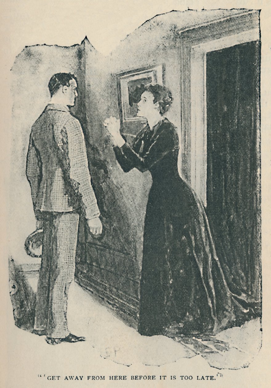 Verschwinde von hier, bevor es zu spät ist, 1892 von Sidney Paget