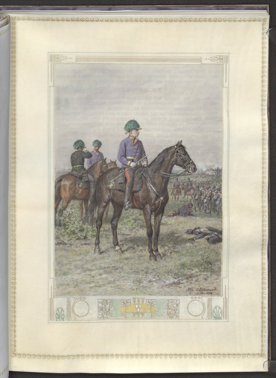 Huldigung anlässlich des 50. Regierungsjubiläums von Kaiser Franz Joseph I. 1898 von Siegmund L