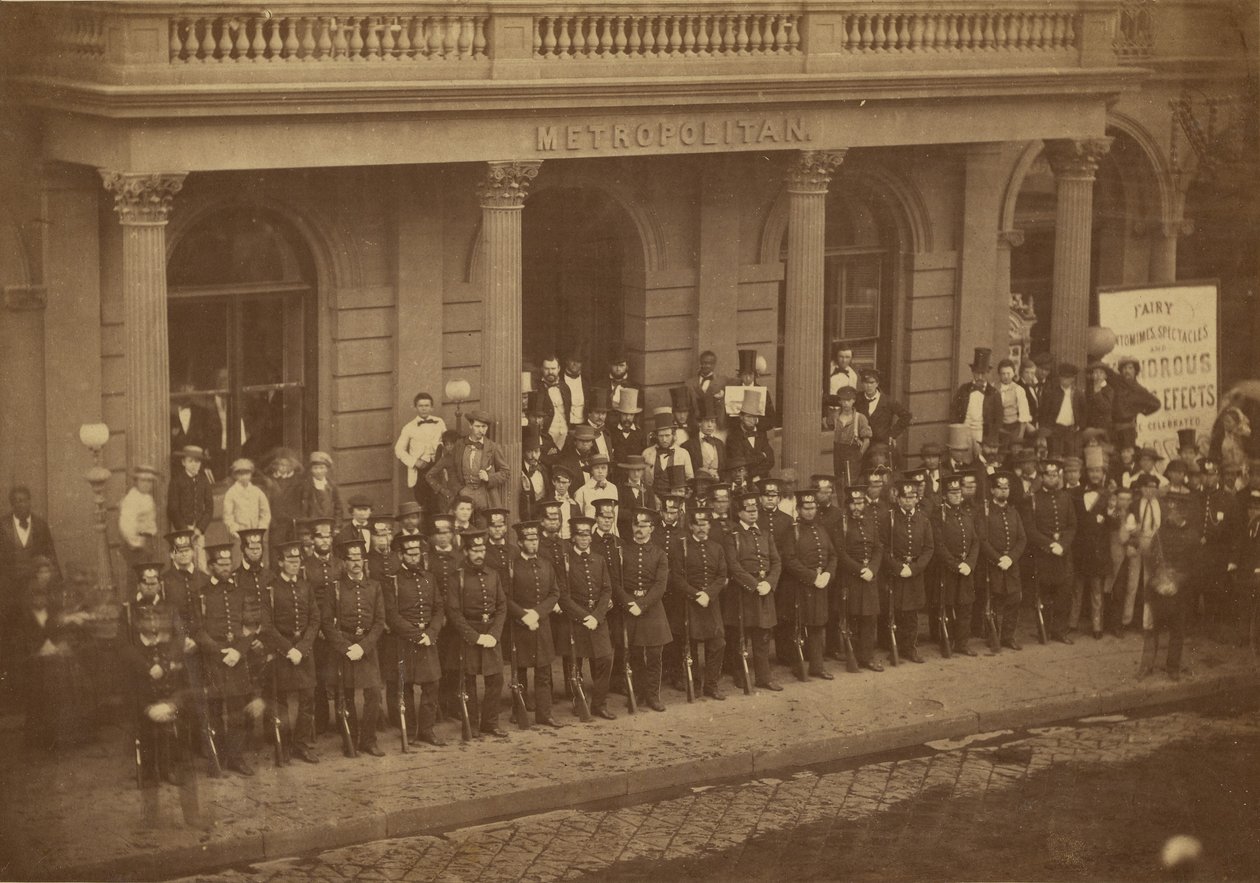 Gruppenporträt von Offizieren von Silas A. Holmes