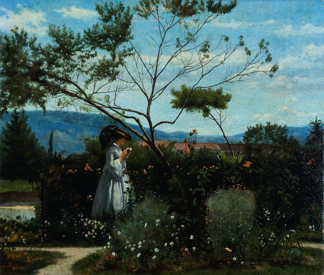 Unter den Blumen im Garten von Silvestro Lega