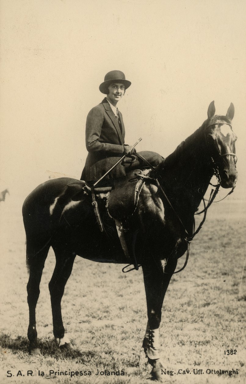 Prinzessin Yolanda von Savoyen (1901-1986), Gräfin von Bergolo, Pferd von Silvio Ottolenghi