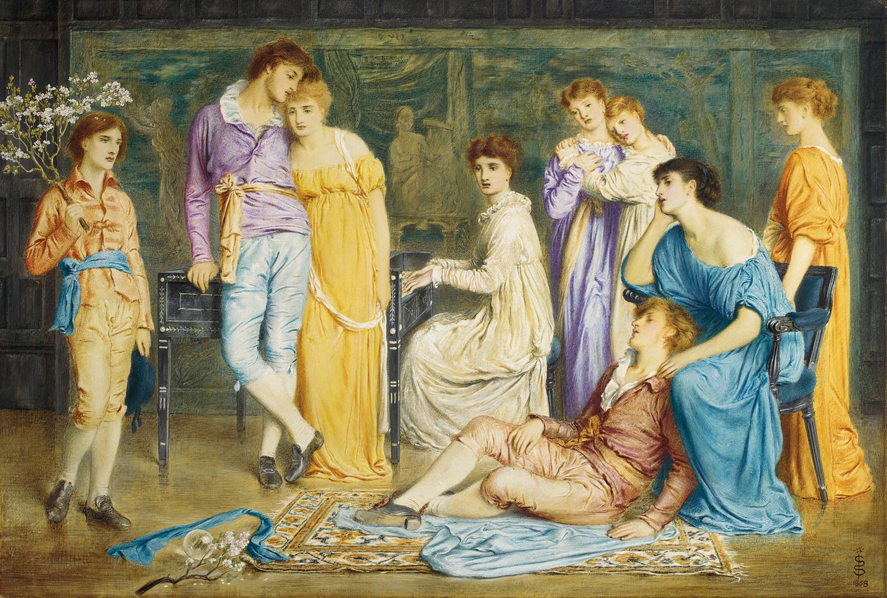 Ein Präludium von Bach, 1868 von Simeon Solomon