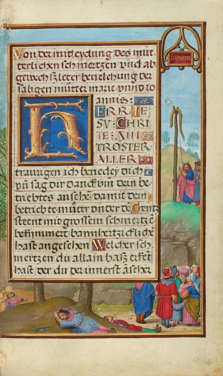 Rand mit Moses und der ehernen Schlange von Simon Bening