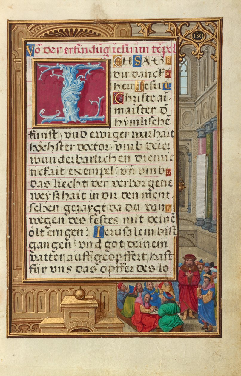 Samuel stellt Saul als König vor von Simon Bening