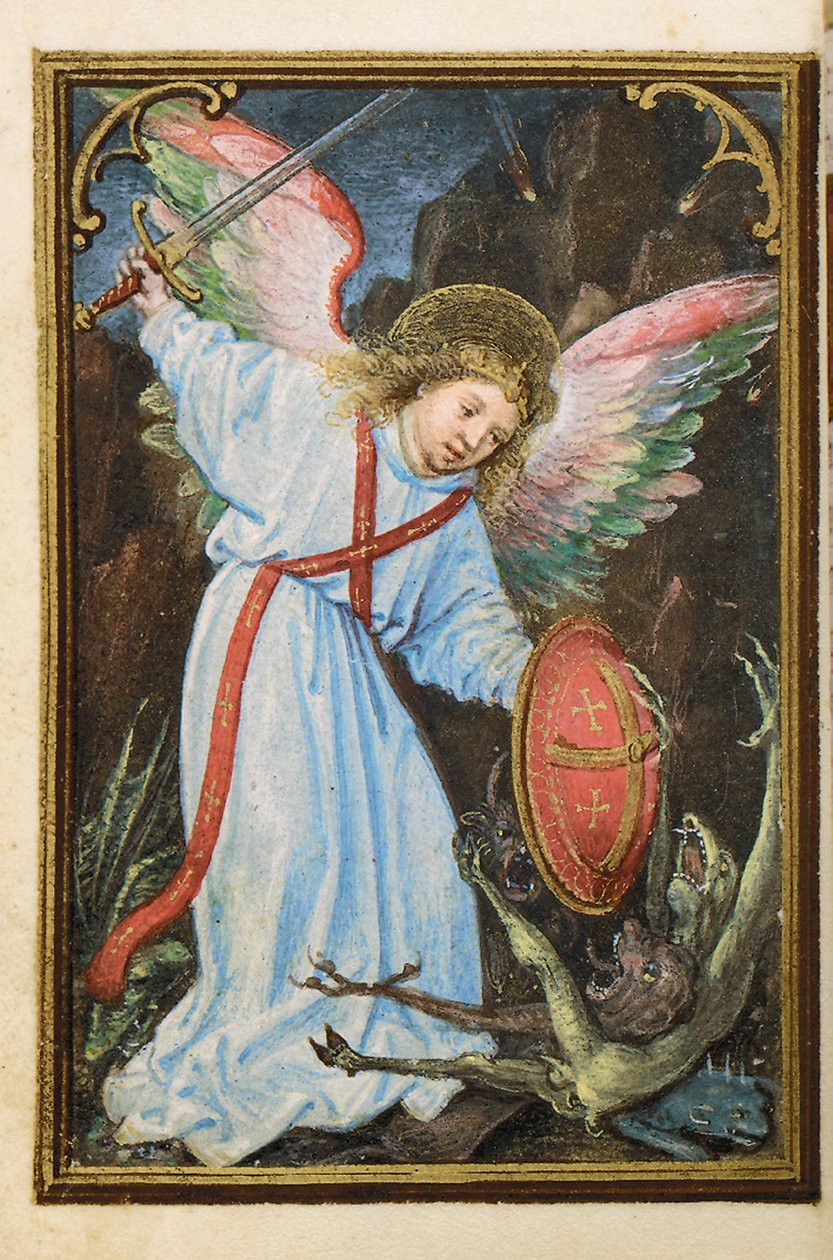 Folio aus einem Miniatur-Stundenbuch, Gebrauch von Rom, Brügge, 1530-35 von Simon Bening