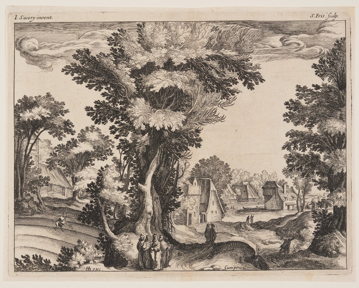 Gleichnis vom Sämann, aus Landschaften mit Szenen aus dem Leben Christi von Simon Frisius