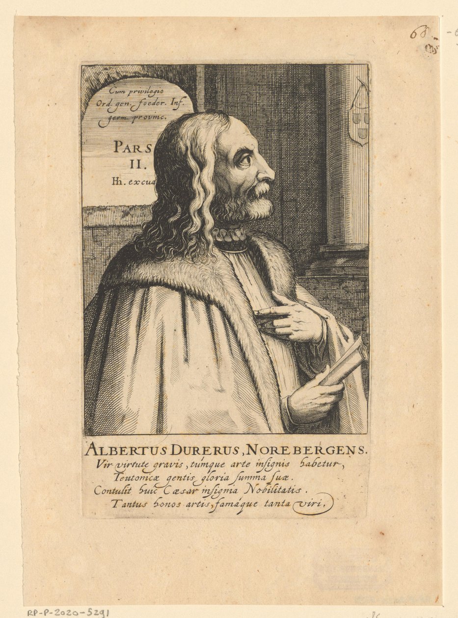 Porträt von Albrecht Dürer von Simon Frisius
