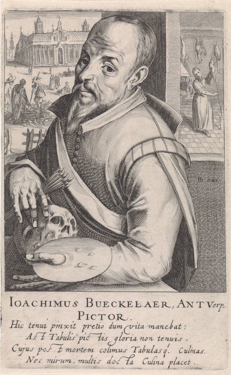 Porträt von Joachim Beuckelaer von Simon Frisius