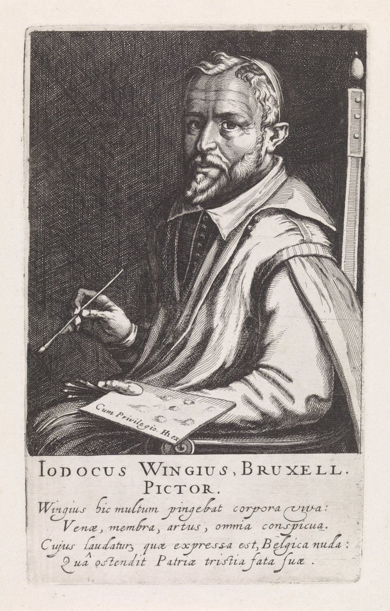 Porträt von Joos Winghe von Simon Frisius