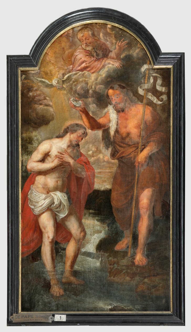 Pfarrkirche (Sint-Walburgakerk). Gemälde, Triptychon. Simon De Pape (?). Erlösung der christlichen Sklaven an den Türken. von Simon II de Pape