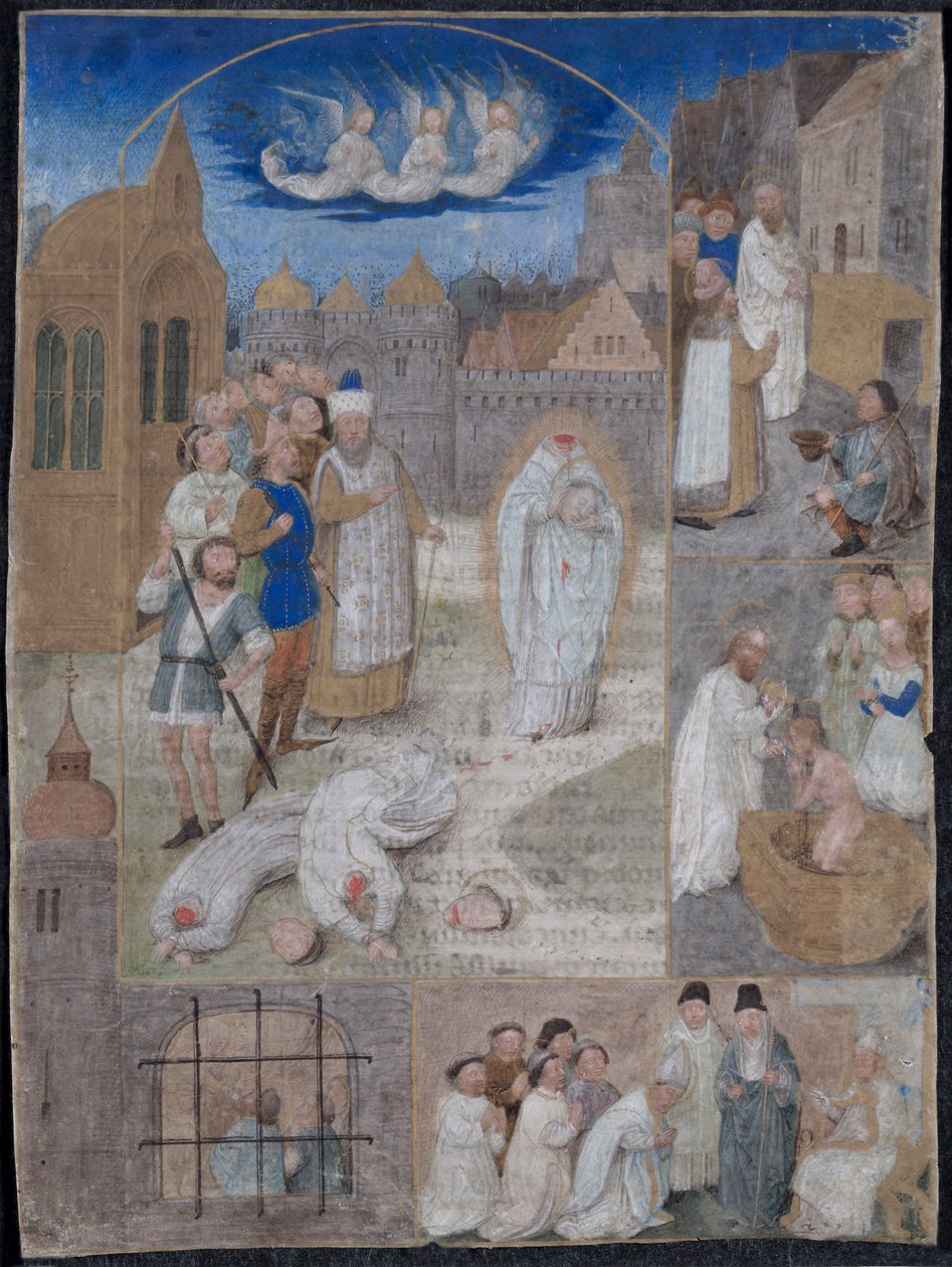 Blatt aus einem Brevier von Karl dem Kühnen und Margarete von York..., ca. 1467-1470 von Simon Marmion