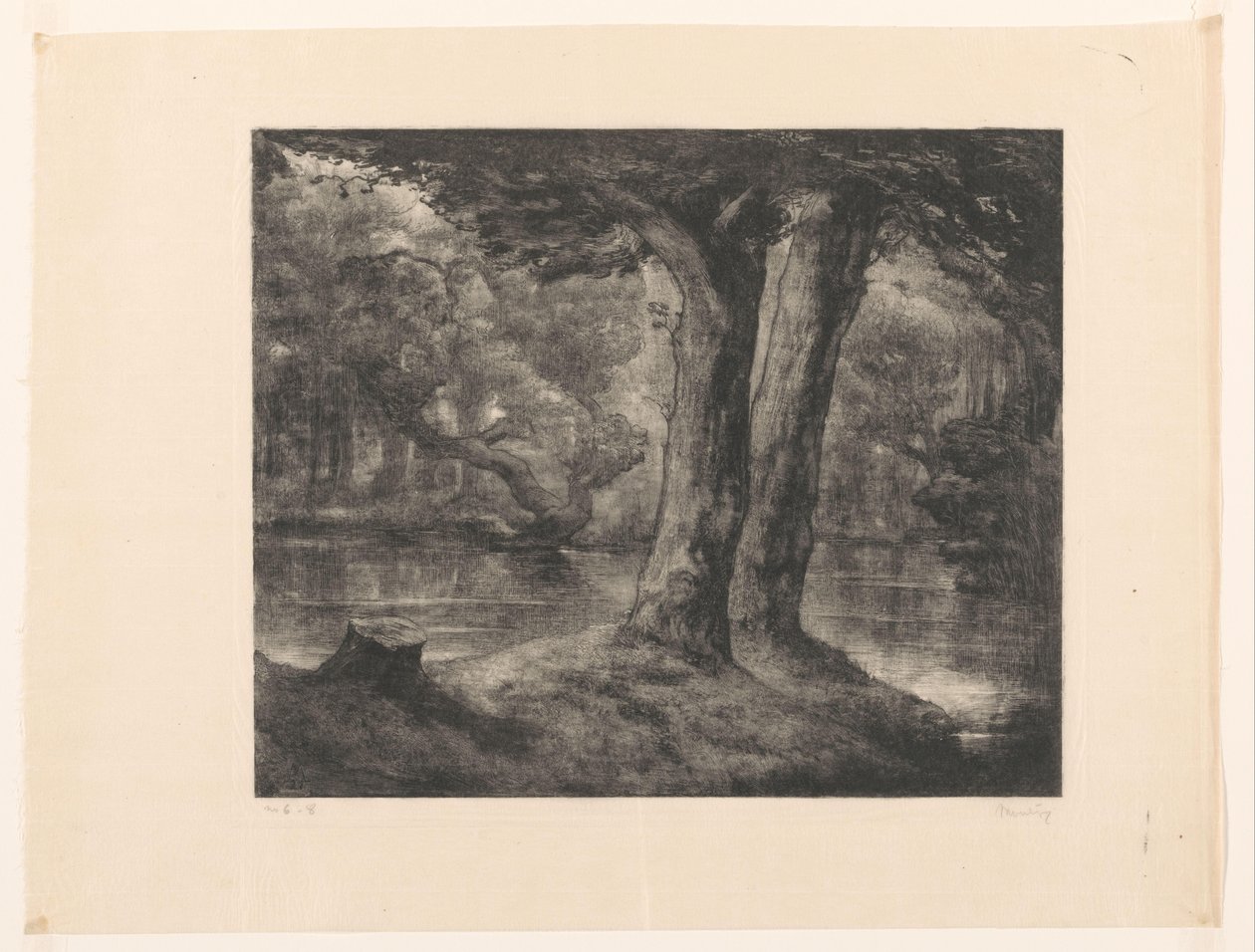 Wasser im Wald von Simon Moulijn (signed by artist)