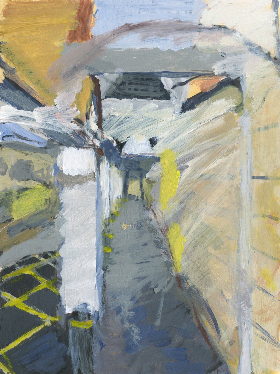 Parkplatz Gehweg, 2024 von Simon Neville