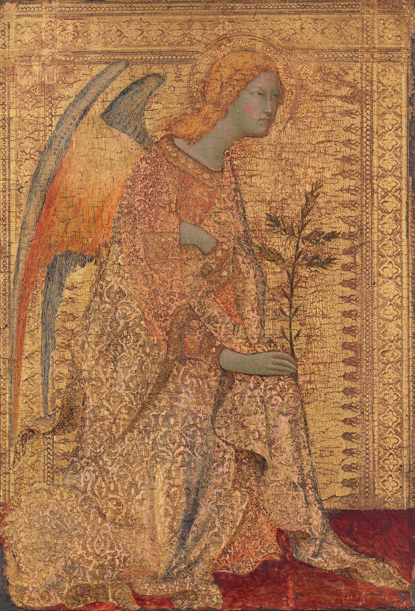 Der Engel der Verkündigung, ca. 1333 von Simone Martini