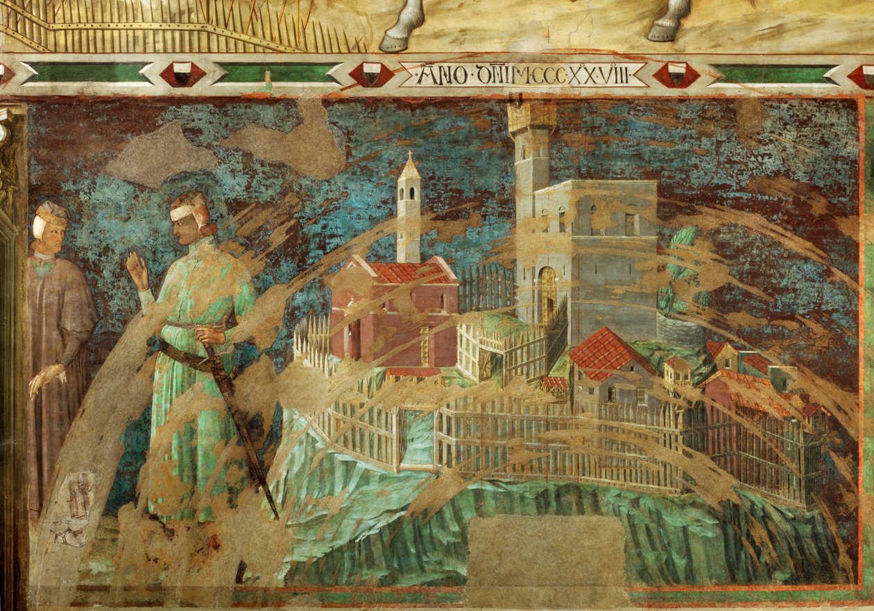 Die Stadt Siena von Simone Martini