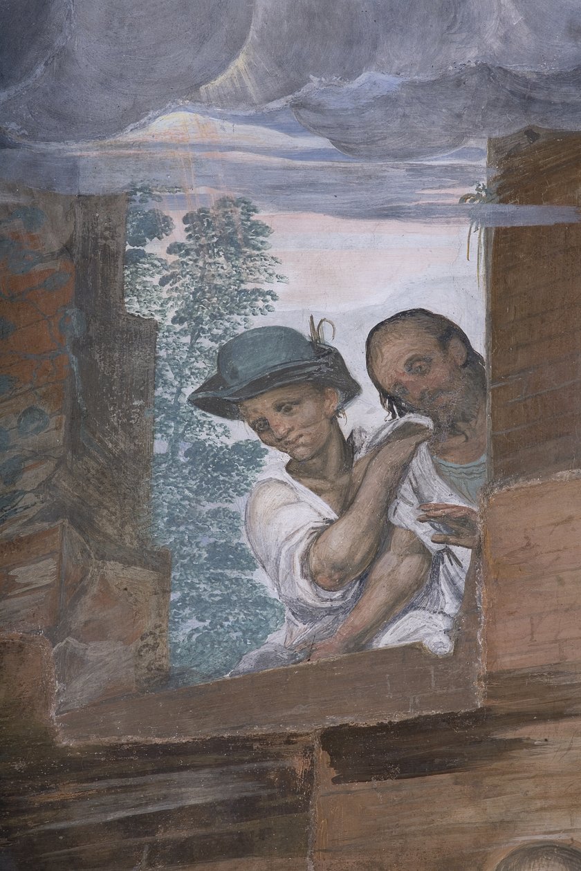 Die Anbetung der Hirten, 1578-82 (Detail) von Simone Veneziano Peterzano