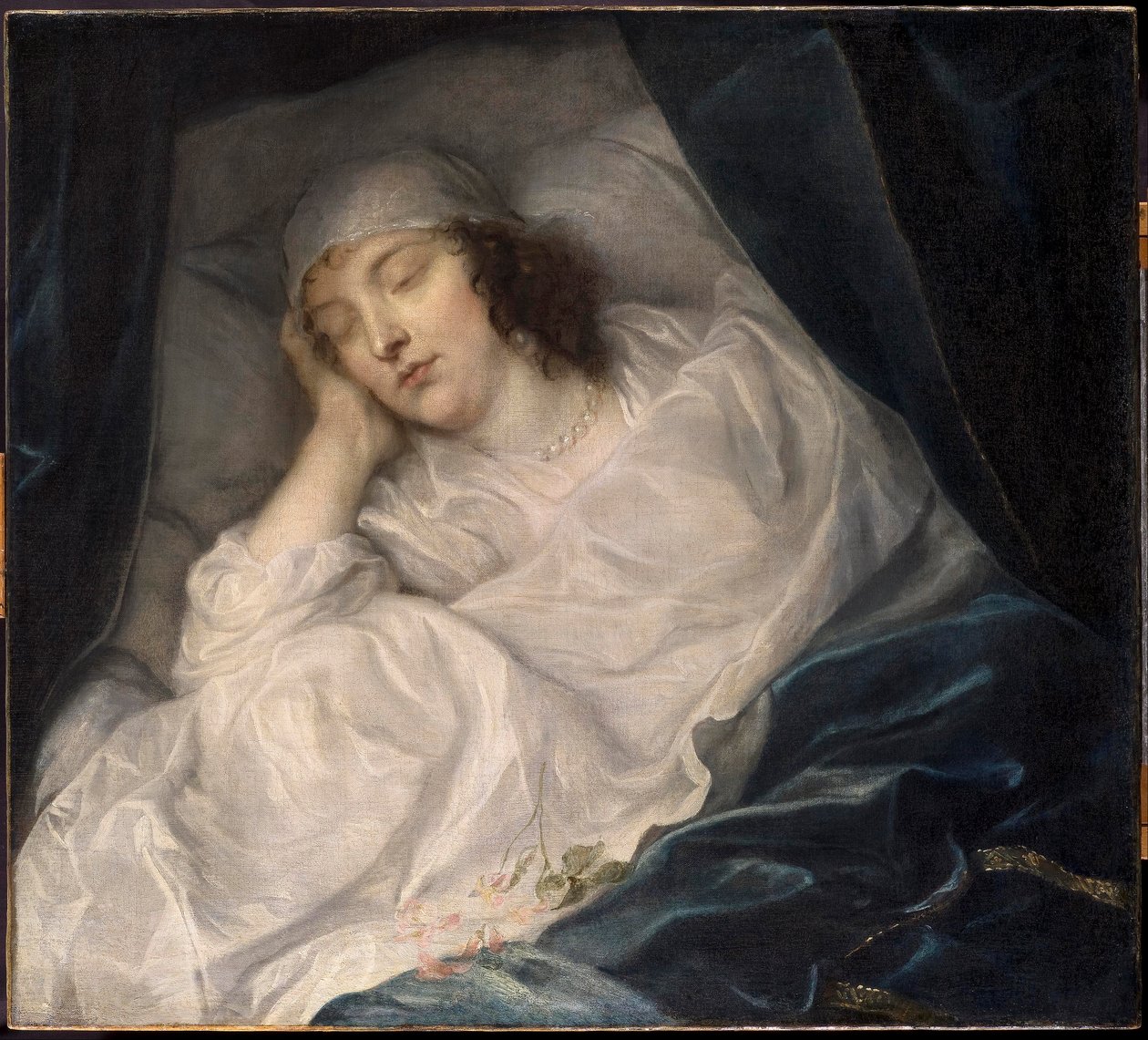 Venetia, Lady Digby, auf ihrem Sterbebett von Sir Anthony van Dyck