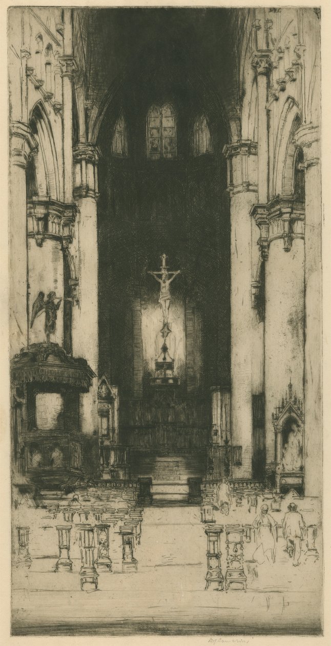 Notre Dame, Dinant [Belgische Serie: Nr. 8] von Sir David Young Cameron