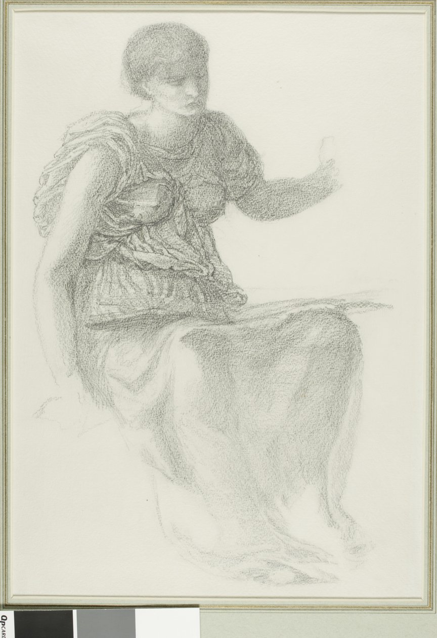 Studie für eine der Schicksalsgöttinnen von Sir Edward Burne Jones