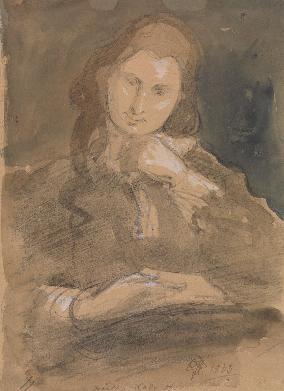 Porträtstudie von Martha, Lady Hayter von Sir George Hayter