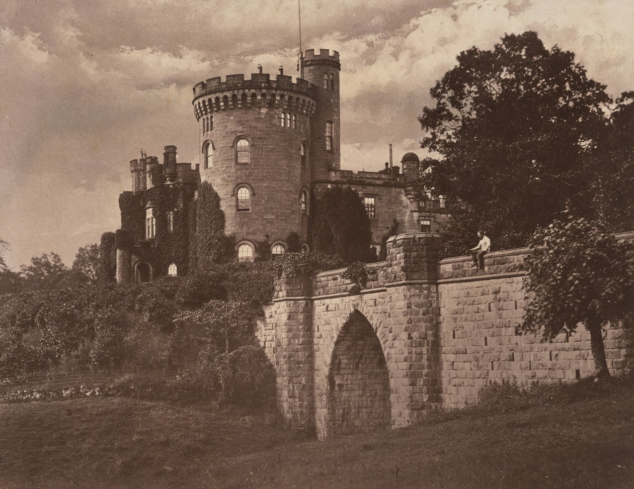Tullichewan Castle, Vale of Leven, Schottland, ca. 1855 von Sir James Campbell of Stracathro