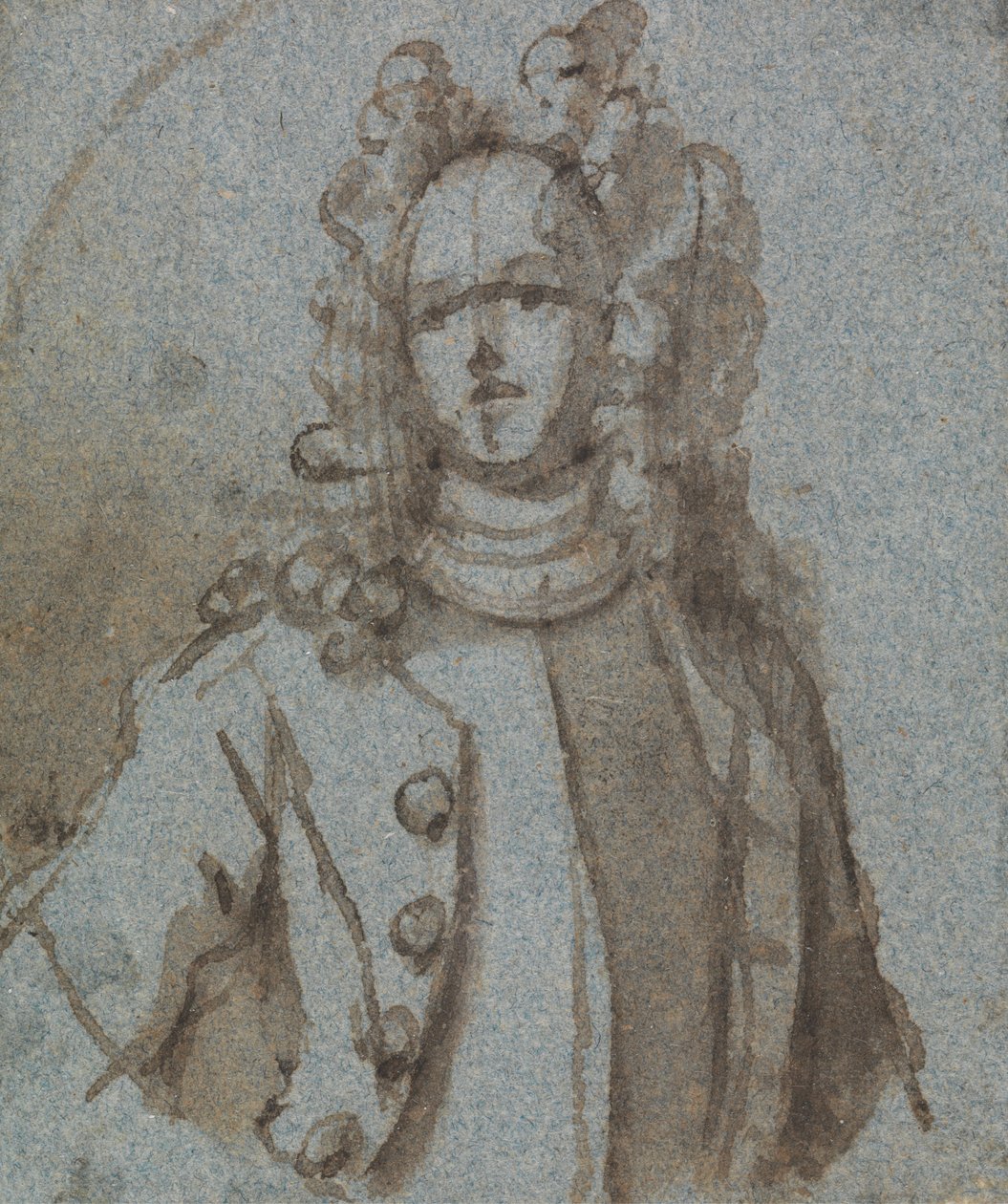Porträt eines Mannes mit einer Perücke von Sir James Thornhill
