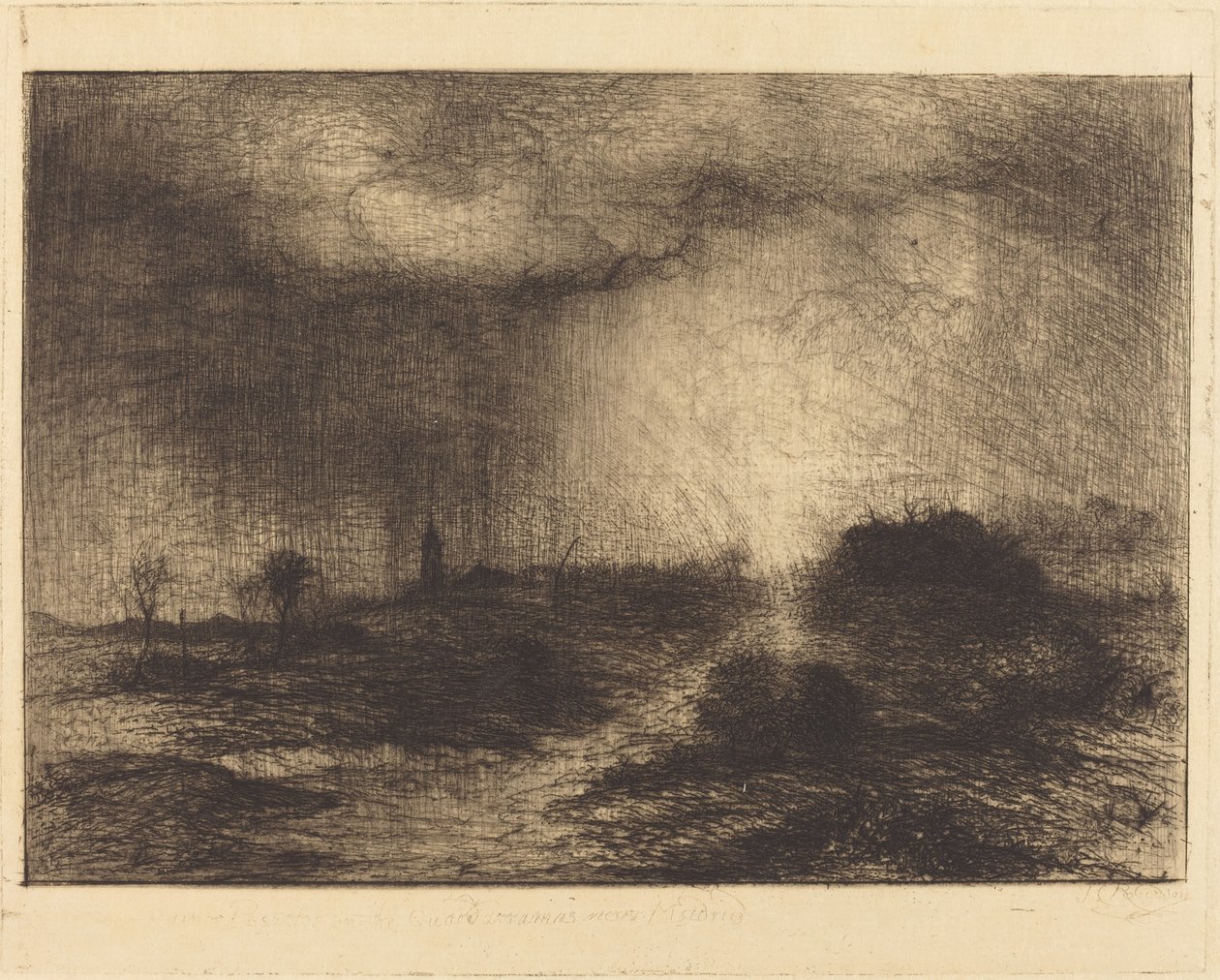 Oktoberregen: Posuclos in den Guardarramas, in der Nähe von Madrid von Sir John Charles Robinson