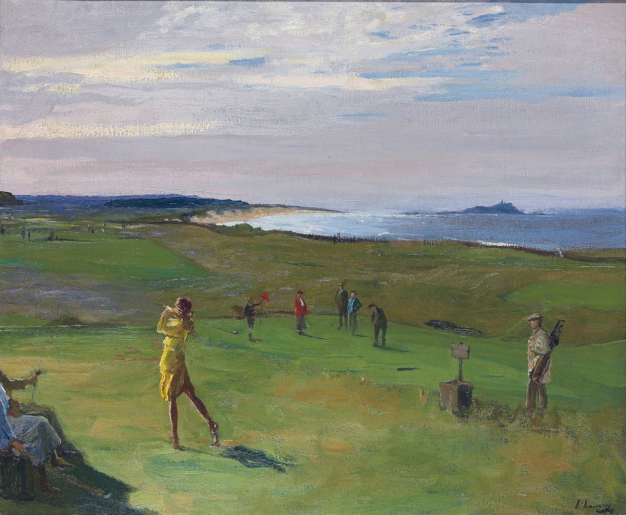 Der Golfplatz, North Berwick von Sir John Lavery