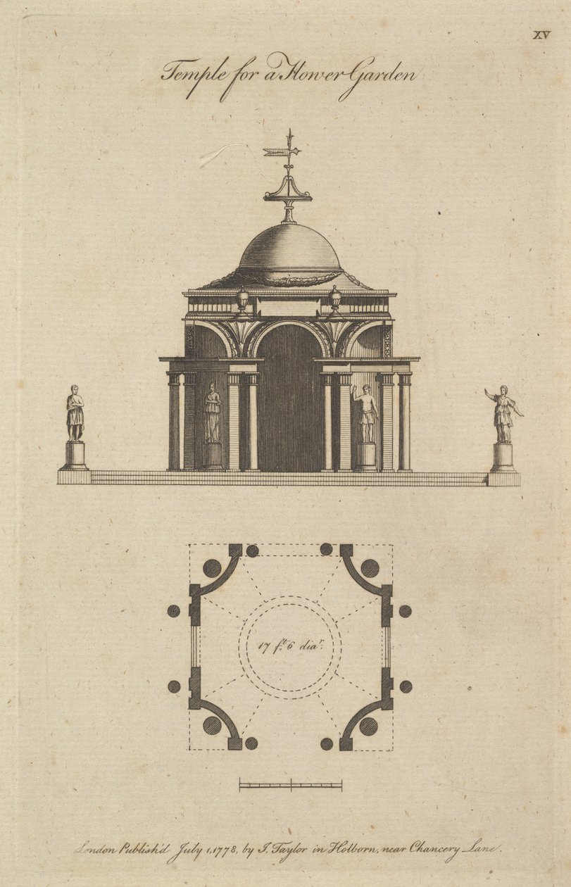 Tempel für einen Blumengarten von Sir John Soane