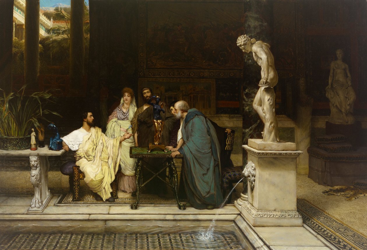 Ein Kunstliebhaber von Sir Lawrence Alma Tadema