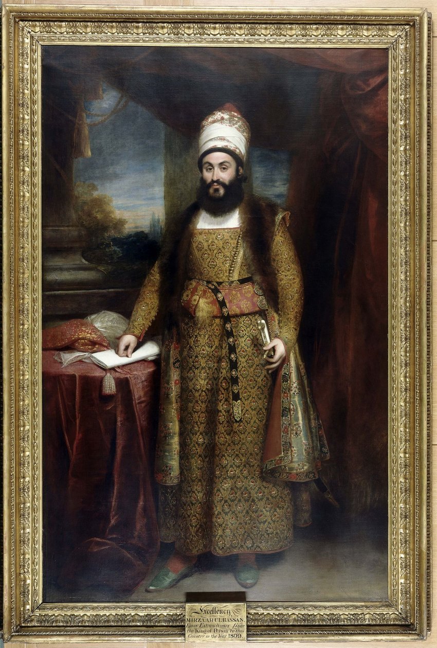 Porträt von Mirza Abul Hasan Khan Ilchi, 1776-1846 von Sir William Beechey