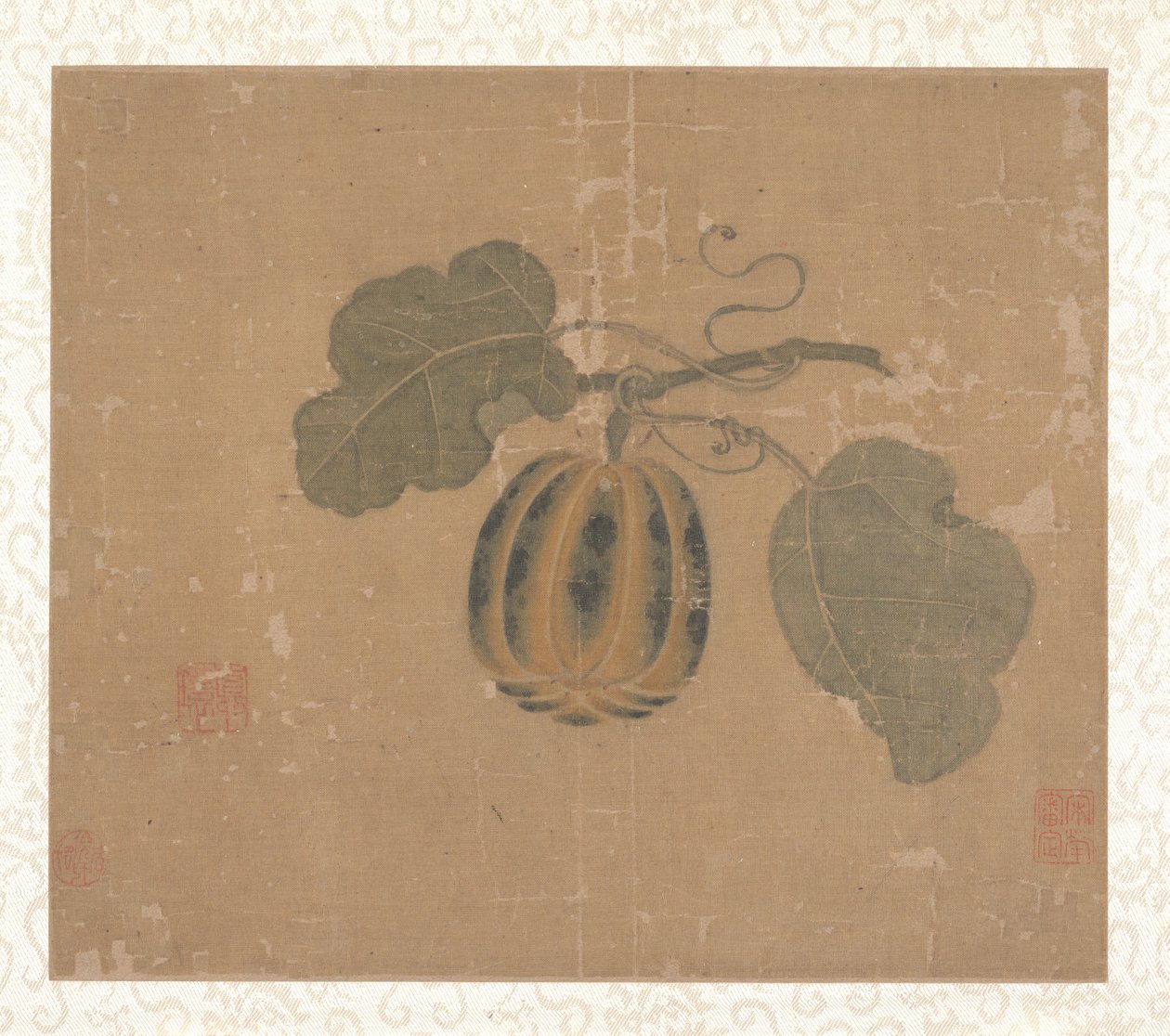 Kürbis (Albumblatt) von Song Dynasty Chinese School