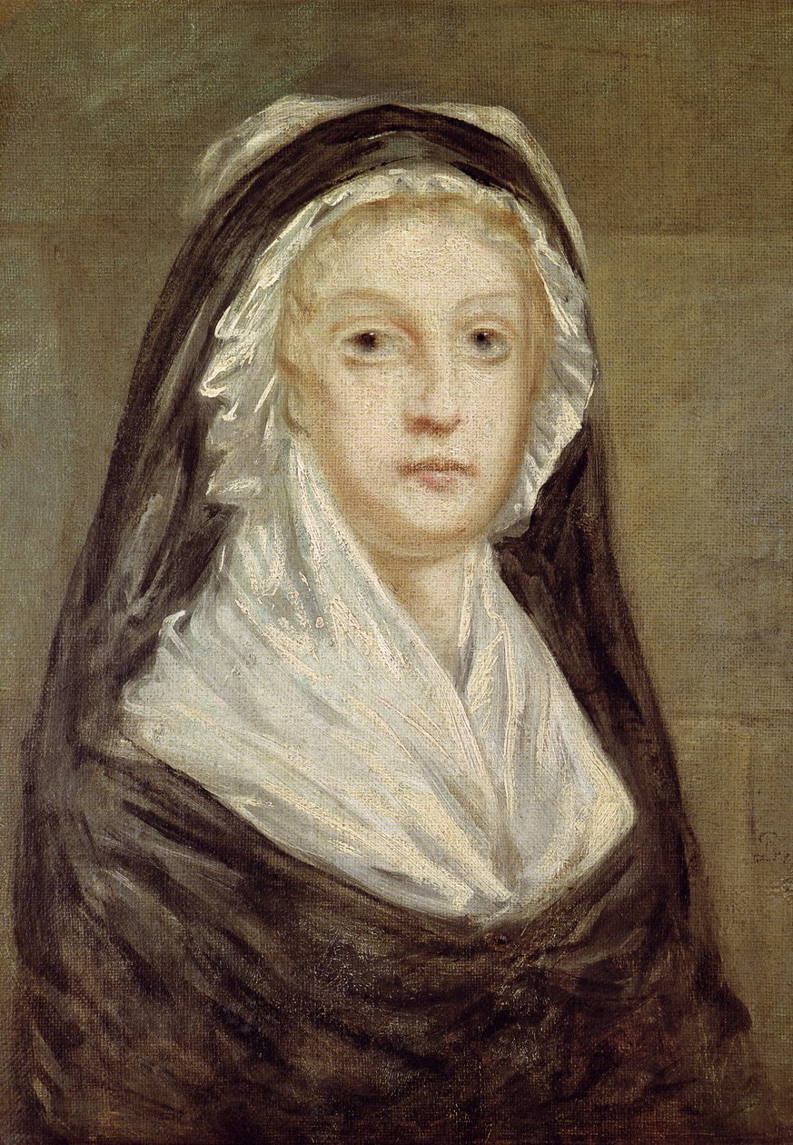 Marie Antoinette (1755-93) in der Conciergerie, nach einem Gemälde von Alexandre Kucharski (1741-1819), ca. 1792-99 von Sophie Prieur