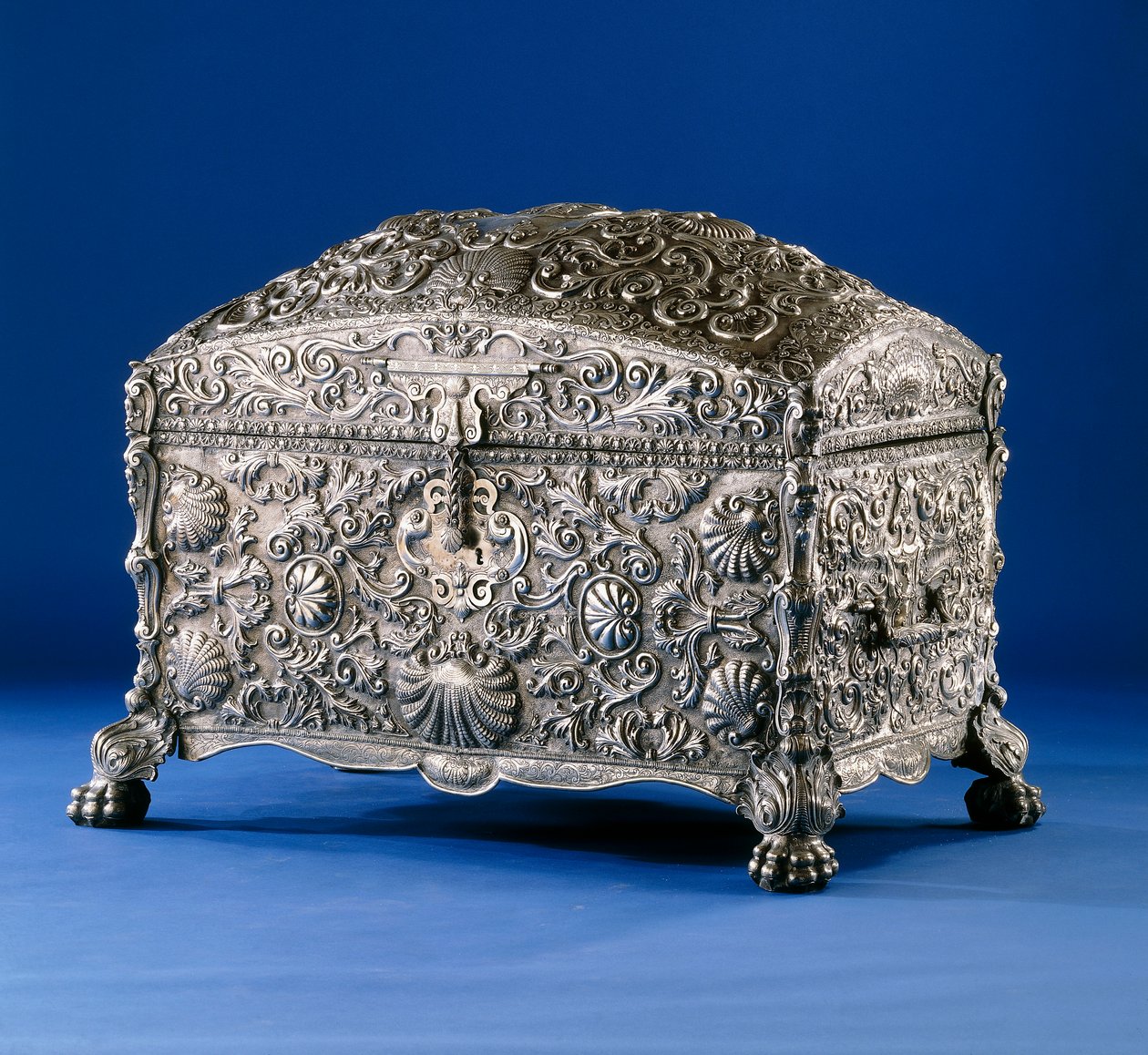 Wichtige spanische Kolonial-Silbertruhe, ca. 1800 von South American School