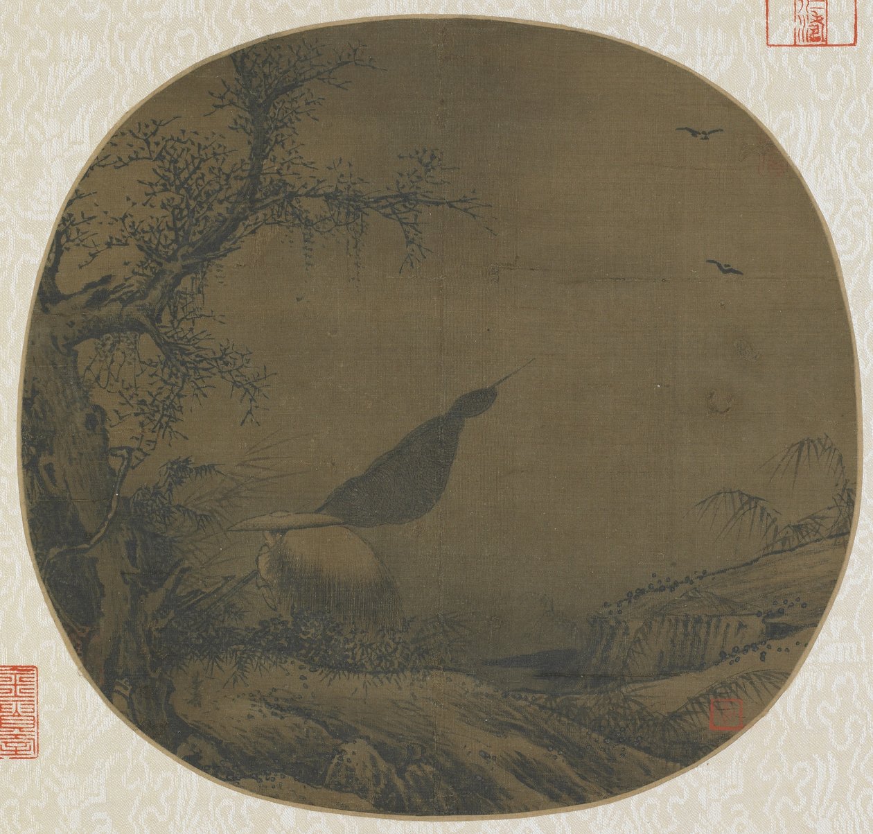 Heimkehrender Fischer im Schnee, spätes 12. - frühes 13. Jahrhundert von Southern Song Dynasty Chinese School