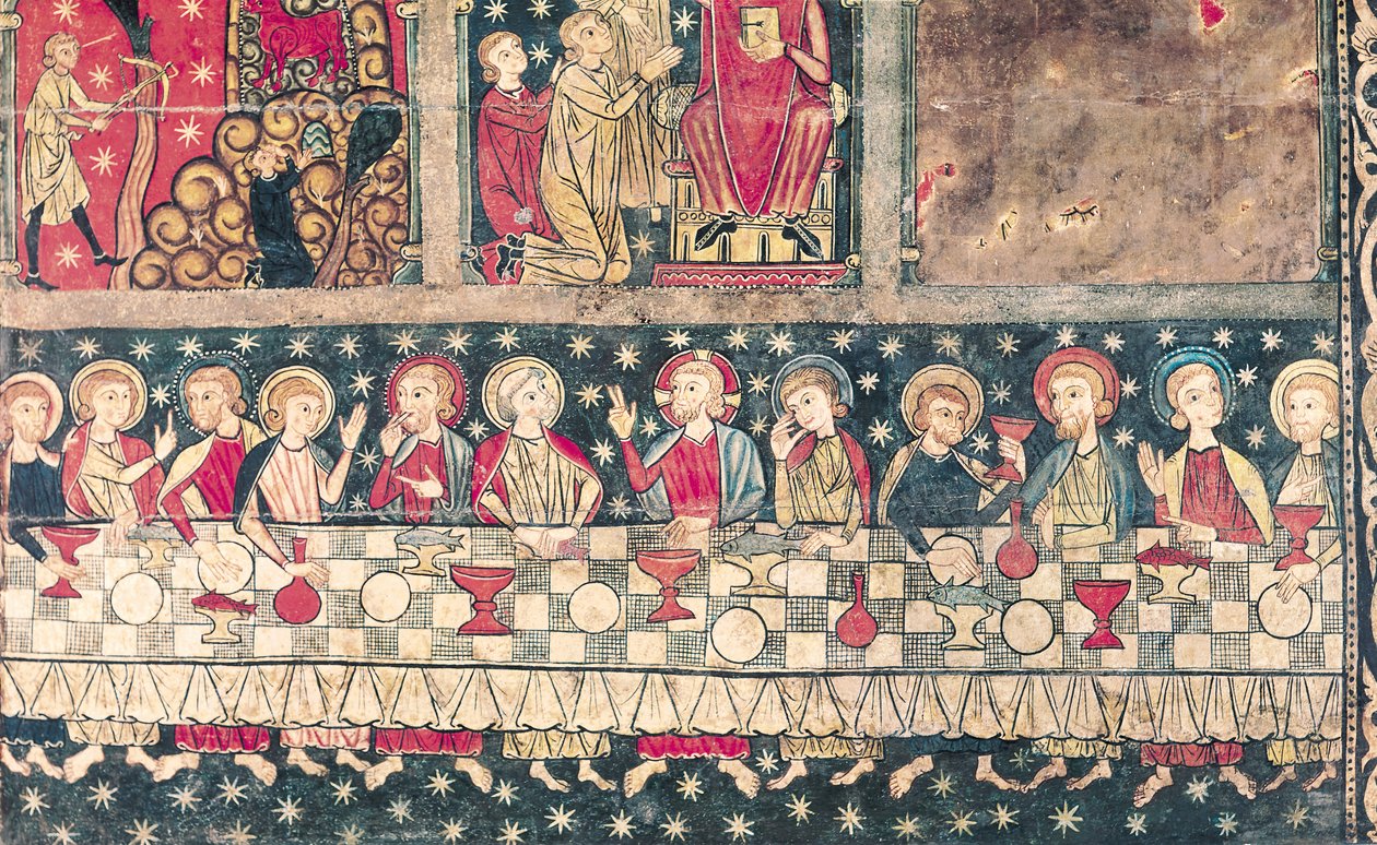 Altartafel des Heiligen Michael, aus der Kirche Sant Miquel, Siguerola (Detail) von Spanish School