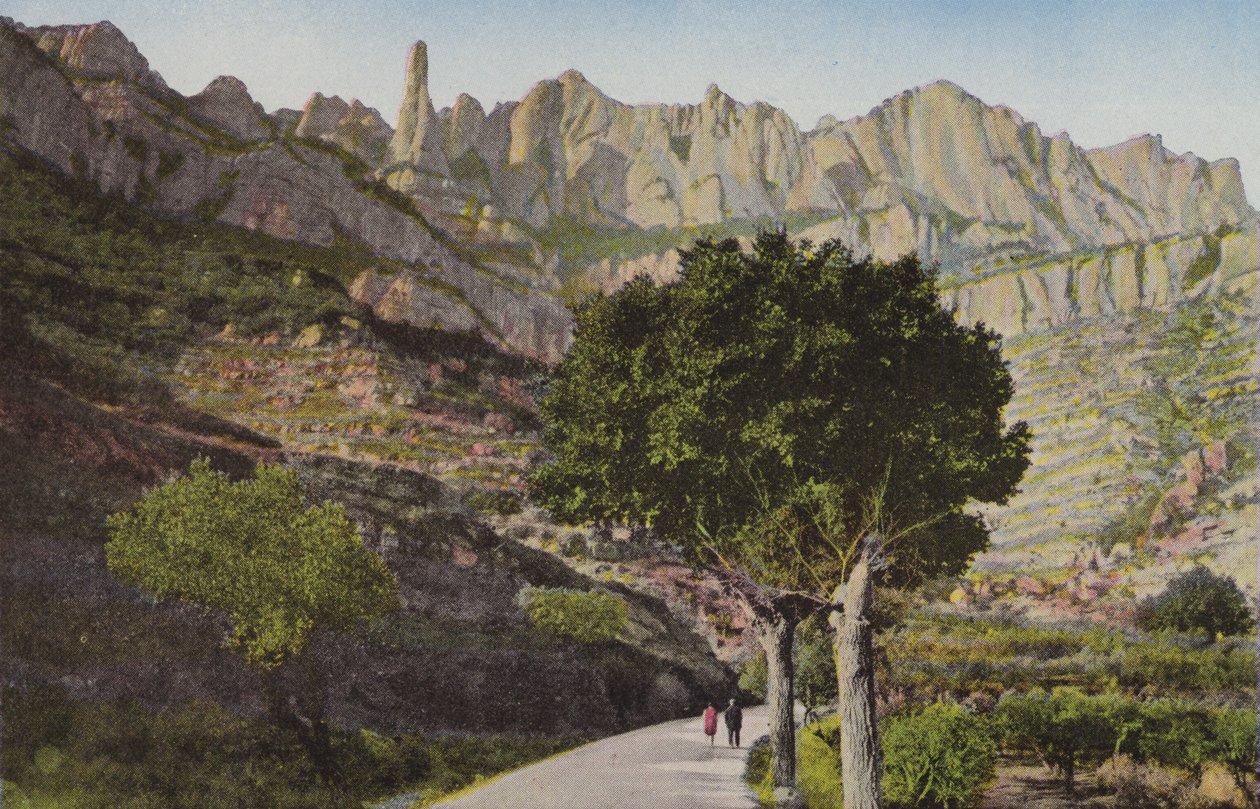 Montserrat: Der Berg von der Straße nach Monistrol von Spanish Photographer
