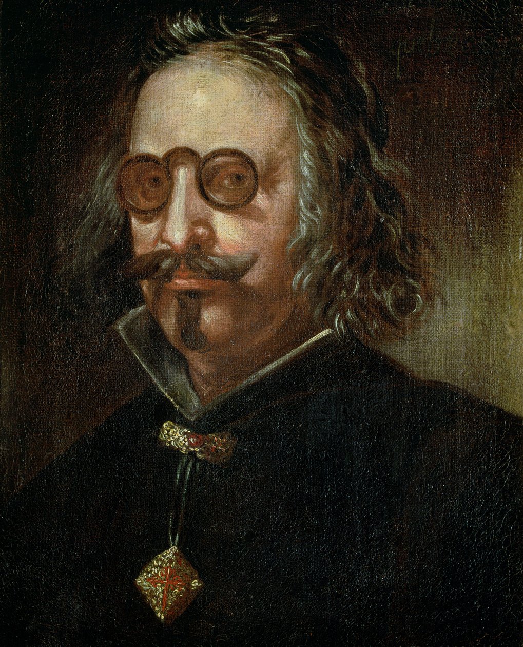 Porträt von Francisco de Quevedo y Villegas (1580-1645) von Spanish School