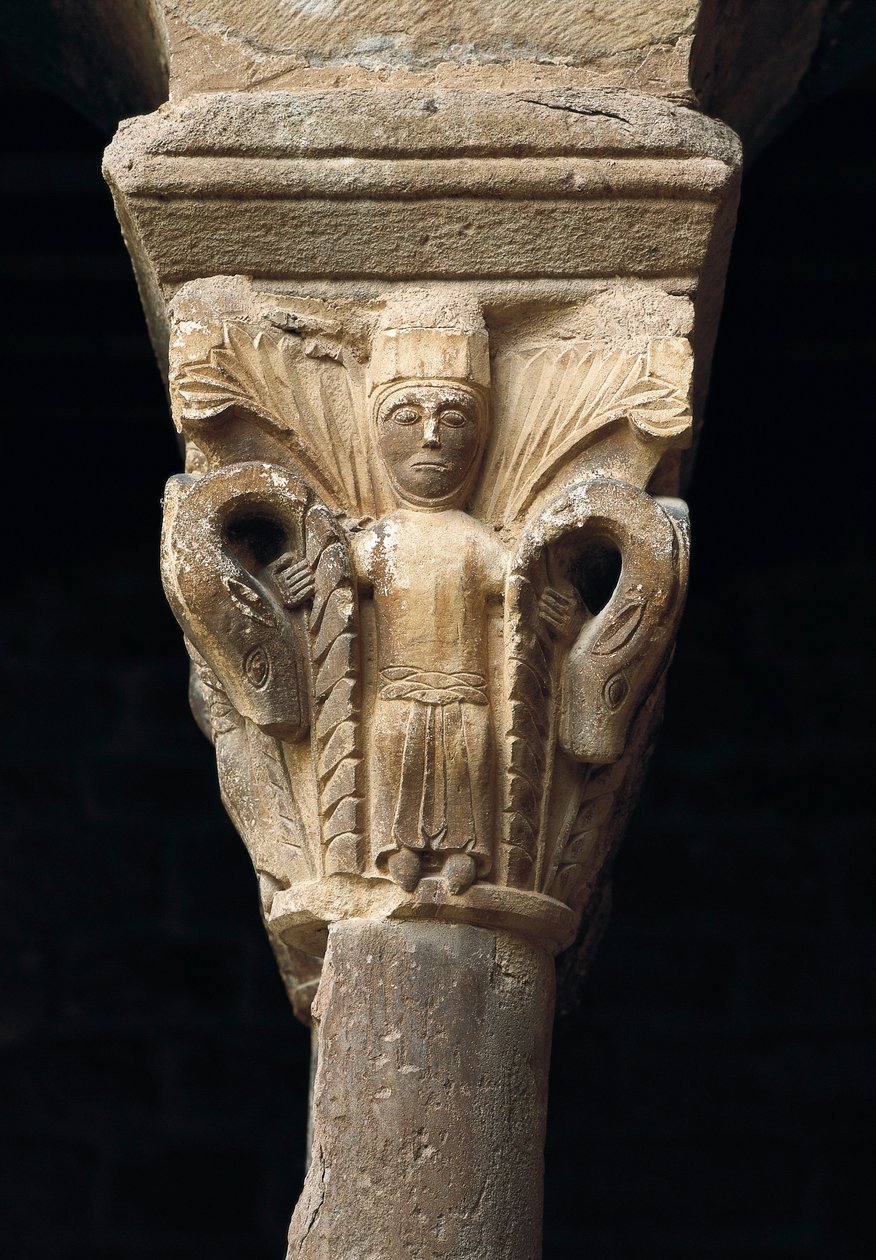 Kapitell einer Säule aus der Kirche Santa Maria de l